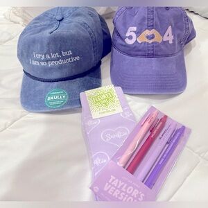 New Taylor Merch Era’s Tour, 2 Baseball Hats, Pens and Swiftie Socks